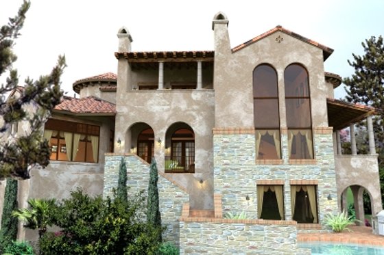 Photo 7 for European House Plan #120-177 - 4 bed, 4.5 bath