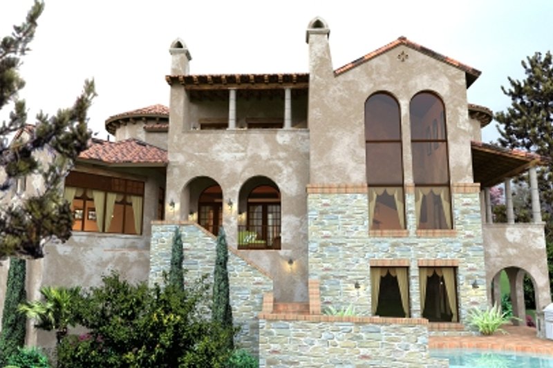 Home Plan - Photo 7 for European House Plan #120-177 - 4 bed, 4.5 bath