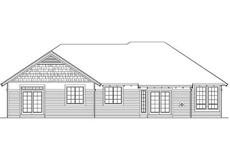 Dream House Plan - Exterior - Rear Elevation for Craftsman House Plan #48-408 - 4 bed, 2.5 bath