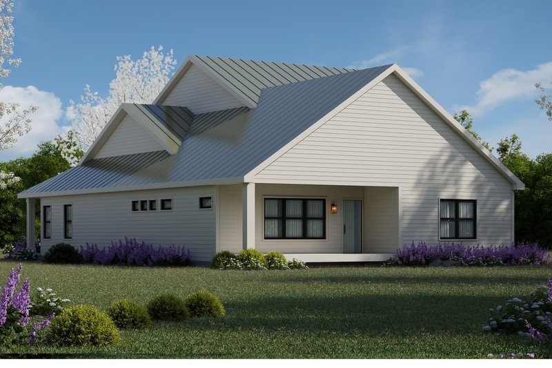House Blueprint - Exterior - Rear Elevation for Craftsman House Plan #20-2571 - 3 bed, 2.5 bath