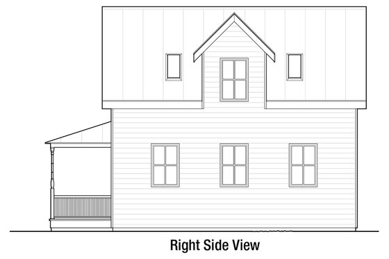 Exterior - Other Elevation 1 for Cottage House Plan #915-5 - 2 bed, 1.5 bath