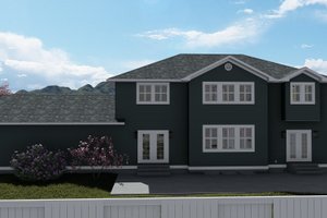 Exterior - Rear Elevation for Craftsman House Plan #1060-55 - 5 bed, 3 bath