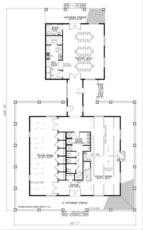 House Blueprint - Country Floor Plan - Main Floor Plan #17-652