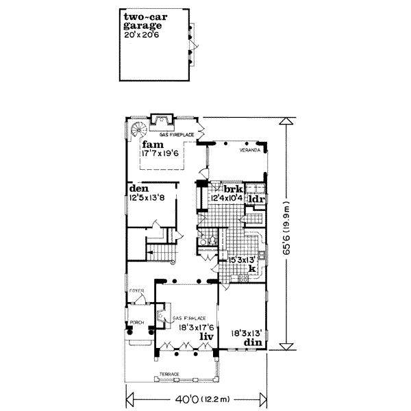 European Floor Plan - Main Floor Plan #47-533