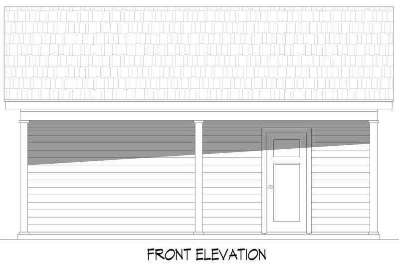 Home Plan - Exterior - Front Elevation 3 for Traditional House Plan #932-755, 1 bath