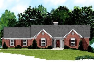 Traditional Exterior - Front Elevation Plan #56-161