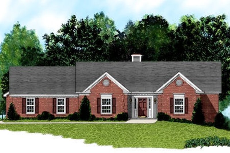 Home Plan - Traditional Exterior - Front Elevation Plan #56-161