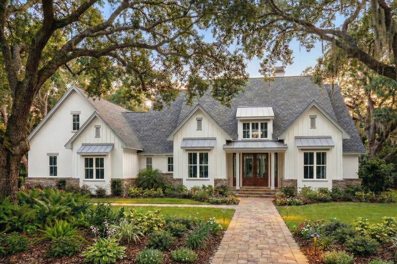 House Design - Exterior - Front Elevation 4 for Farmhouse House Plan #120-297 - 4 bed, 3.5 bath