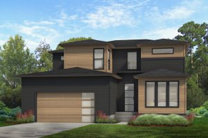 Contemporary Exterior - Front Elevation Plan #1080-15