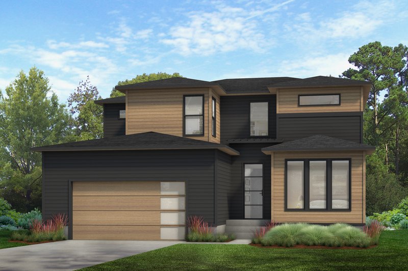 Contemporary Style House Plan - 3 Beds 3.5 Baths 2468 Sq/Ft Plan #1080-15