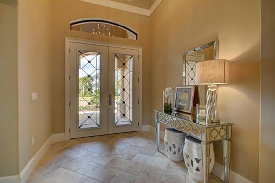 Interior - Entry for Mediterranean House Plan #27-445 - 4 bed, 4 bath