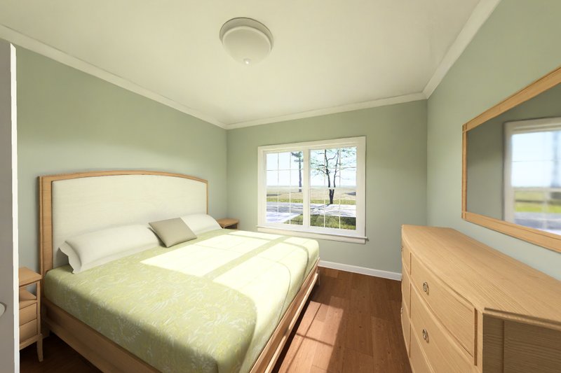 Architectural House Design - Interior - Master Bedroom for Modern House Plan #513-2469 - 3 bed, 2 bath