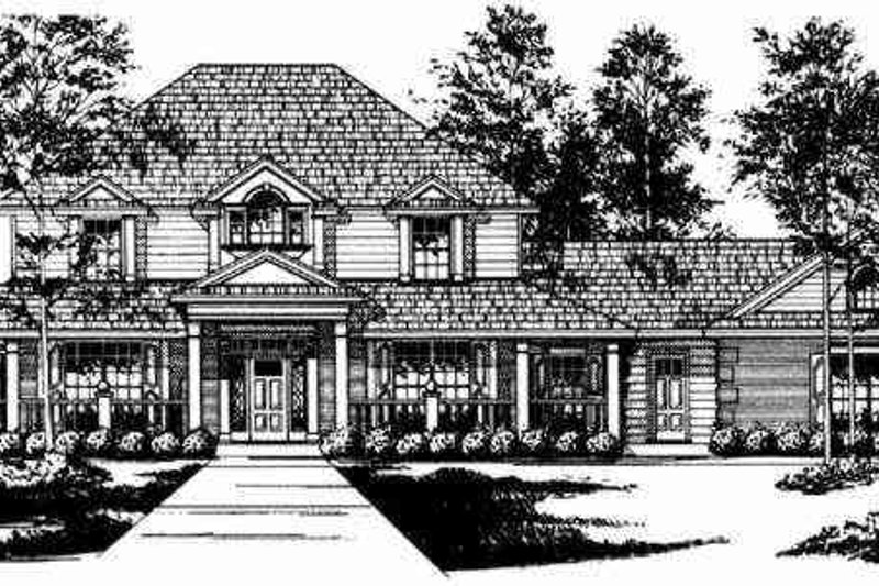 House Plan Design - Exterior - Other Elevation for Traditional House Plan #40-151 - 4 bed, 3.5 bath