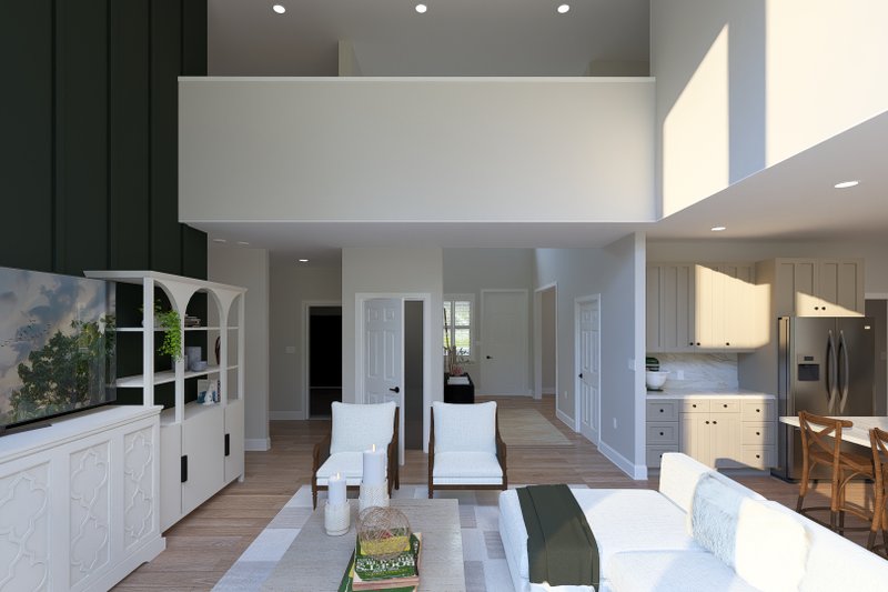 House Blueprint - Interior - Family Room 2 for Farmhouse House Plan #1060-487 - 4 bed, 3.5 bath