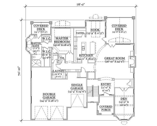 House Design - European Floor Plan - Main Floor Plan #5-418
