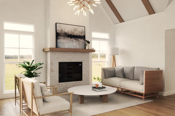 Interior - Family Room for Craftsman House Plan #119-446 - 3 bed, 2.5 bath