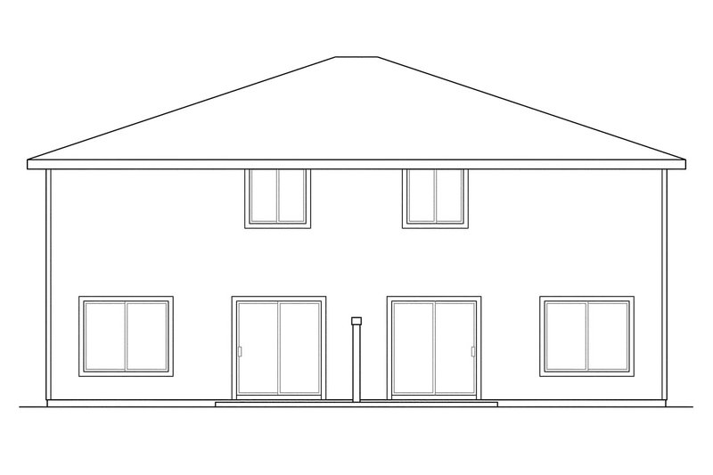 Dream House Plan - Exterior - Rear Elevation for Traditional House Plan #124-816 - 8 bed, 5 bath
