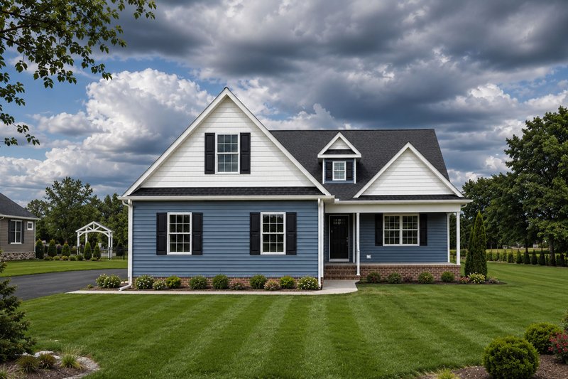 Dream House Plan - Exterior - Front Elevation 2 for Farmhouse House Plan #20-2411 - 4 bed, 3.5 bath