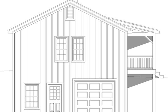 Exterior - Other Elevation for Southern House Plan #932-856 - 2 bed, 1 bath