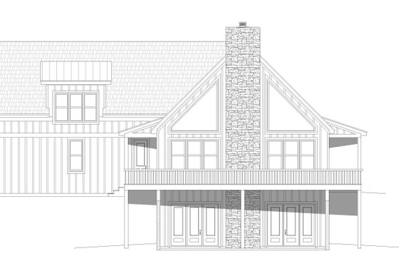 Exterior - Front Elevation 3 for Traditional House Plan #932-426 - 3 bed, 2.5 bath