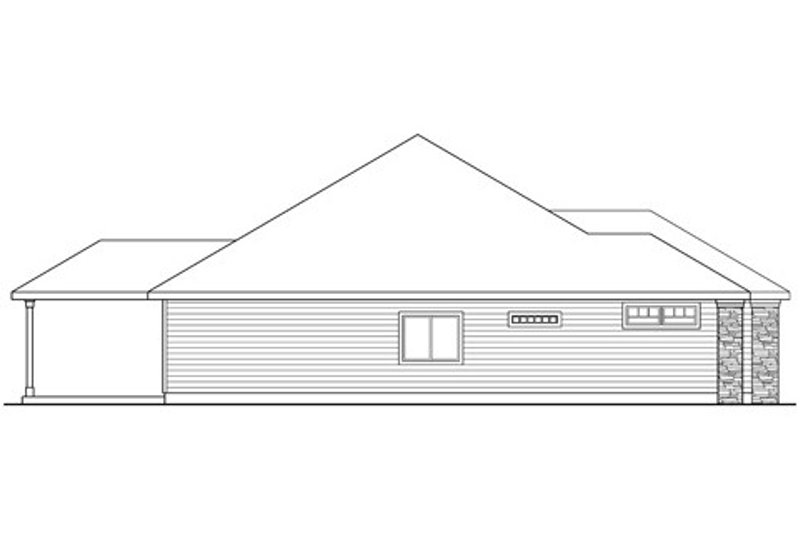 Home Plan - Exterior - Other Elevation for Ranch House Plan #124-833 - 3 bed, 2 bath