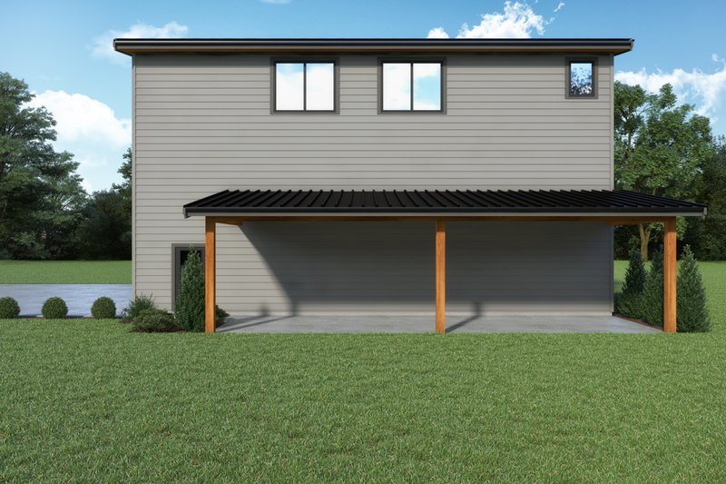 House Plan Design - Exterior - Other Elevation 1 for Modern House Plan #1070-172 - 4 bed, 3 bath
