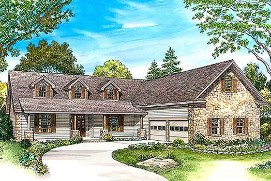 Front View - 2433 country home