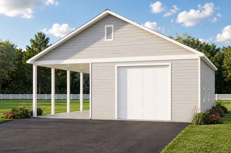 Home Plan - Exterior - Front Elevation 2 for Country House Plan #1064-56, 1 bath