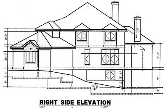 Exterior - Other Elevation 1 for Traditional House Plan #67-452 - 4 bed, 3.5 bath