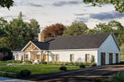 Barndominium Style House Plan - 4 Beds 3.5 Baths 2866 Sq/Ft Plan #1117-14 Exterior 