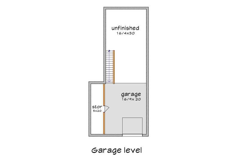 Dream House Plan - Floor Plan - Lower Floor for Modern House Plan #79-323 - 3 bed, 2.5 bath