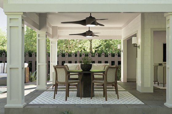 Interior - Dining Room 1 for Craftsman House Plan #455-437, 1 bath