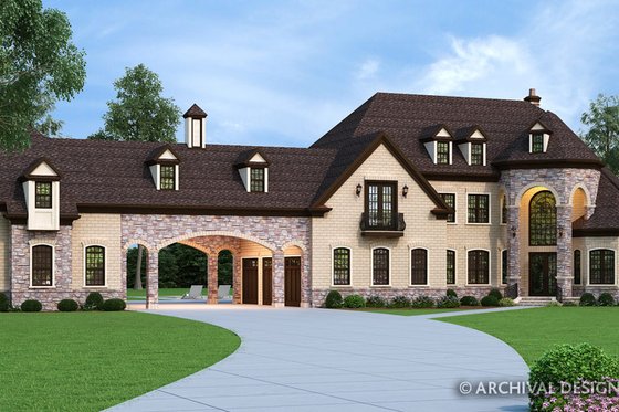 Exterior - Other Elevation for European House Plan #119-432 - 4 bed, 4.5 bath