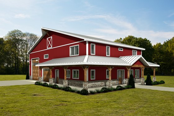 60 x 40 Barndominium with Big Kitchen Island