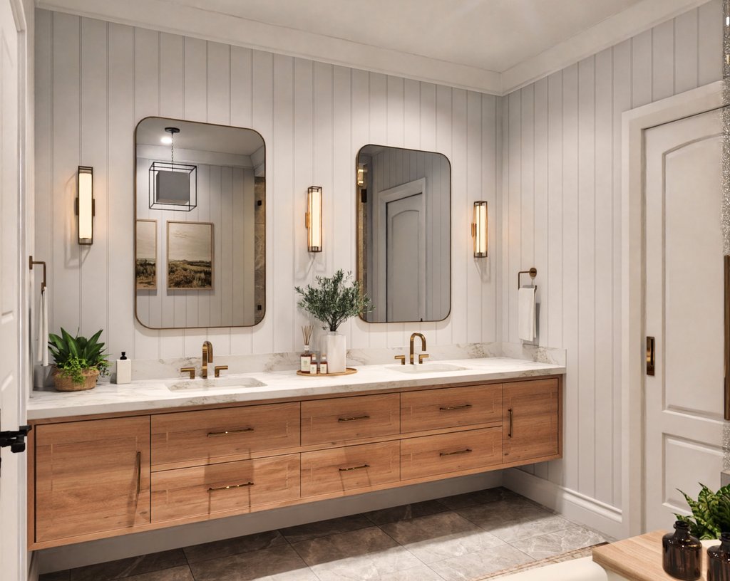 Interior - Master Bathroom for Farmhouse House Plan #119-475 - 3 bed, 3.5 bath