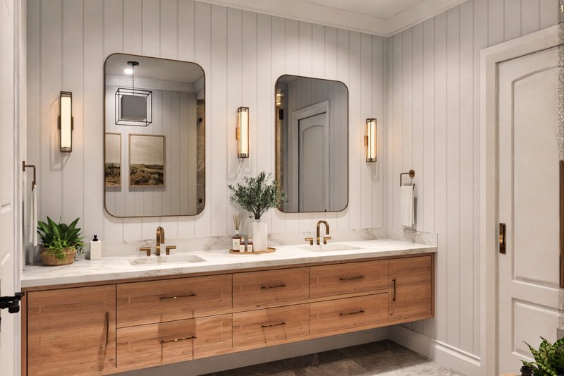 Dream House Plan - Interior - Master Bathroom for Farmhouse House Plan #119-475 - 3 bed, 3.5 bath