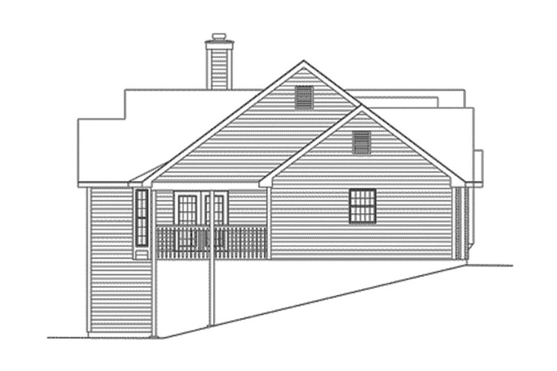 Home Plan - Left Side Elevation