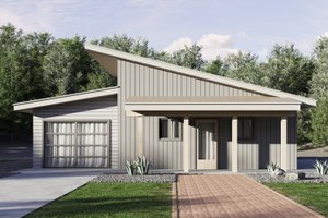 Modern Exterior - Front Elevation Plan #1106-170