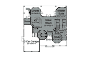 European Style House Plan - 3 Beds 3.5 Baths 3611 Sq/Ft Plan #115-139 