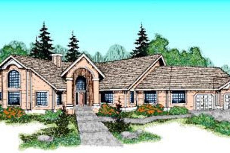 Home Plan - Traditional Exterior - Front Elevation Plan #60-222