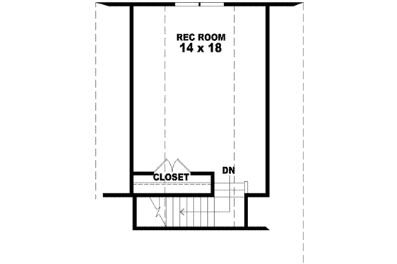 Floor Plan - Upper Floor for Traditional House Plan #81-911 - 3 bed, 2 bath