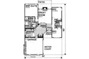 Colonial Style House Plan - 3 Beds 2 Baths 1579 Sq/Ft Plan #30-202 