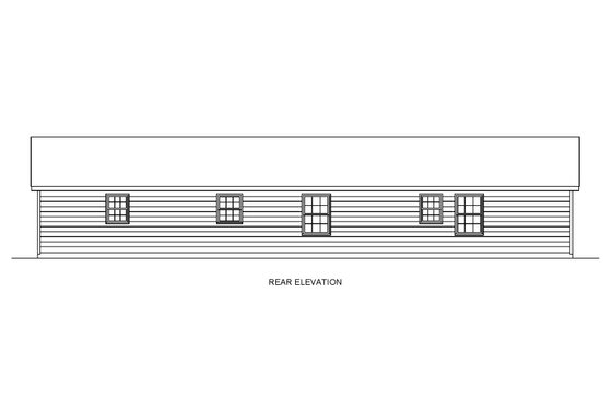 Exterior - Front Elevation 6 for Bungalow House Plan #54-604 - 4 bed, 2 bath
