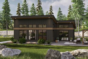 Modern Exterior - Front Elevation Plan #455-374