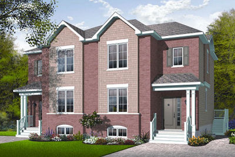 Home Plan - Traditional Exterior - Front Elevation Plan #23-776