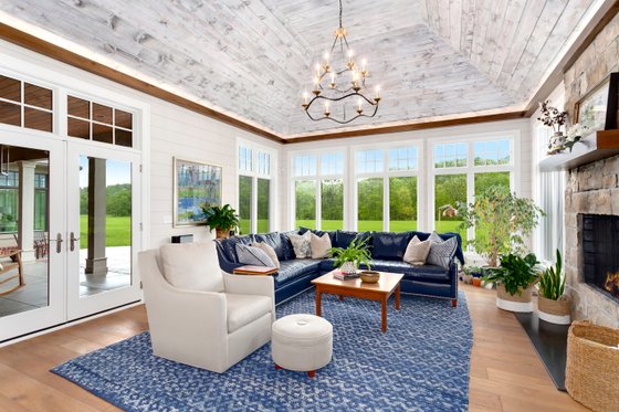 Interior - Family Room 1 for Farmhouse House Plan #928-284 - 4 bed, 4.5 bath