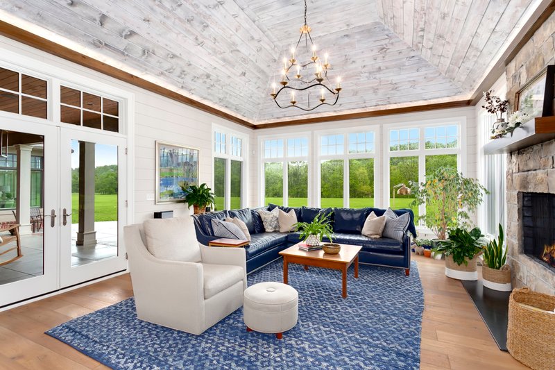 Architectural House Design - Interior - Family Room 1 for Farmhouse House Plan #928-284 - 4 bed, 4.5 bath