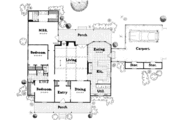 Country Style House Plan - 3 Beds 2 Baths 1992 Sq/Ft Plan #36-288 