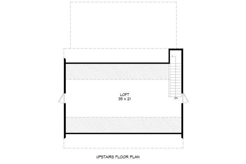 Architectural House Design - Floor Plan - Upper Floor for Ranch House Plan #932-494, 0 bath