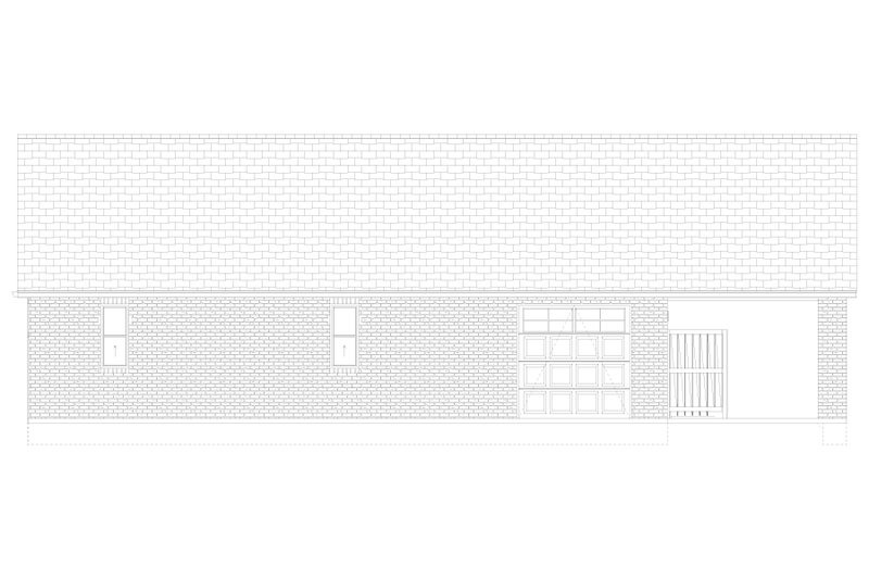 Dream House Plan - Exterior - Rear Elevation 1 for Traditional House Plan #1060-485, 1 bath